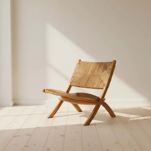 Butaca Rattan-y-madera Marron Brazil Marron Claro en MARRÓN CLARO - Sillones y sofás, Uruguay | Divino