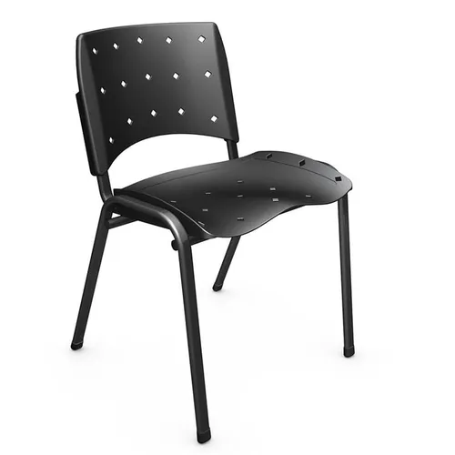 Silla Ergoplax Fija en Negro - Escritorios y sillas de escritorio, Uruguay | Igoa