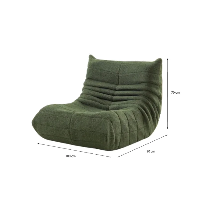 Sofá Nest - Verde oliva en Verde - Sillones y sofás, Uruguay | Walnut, vista 3