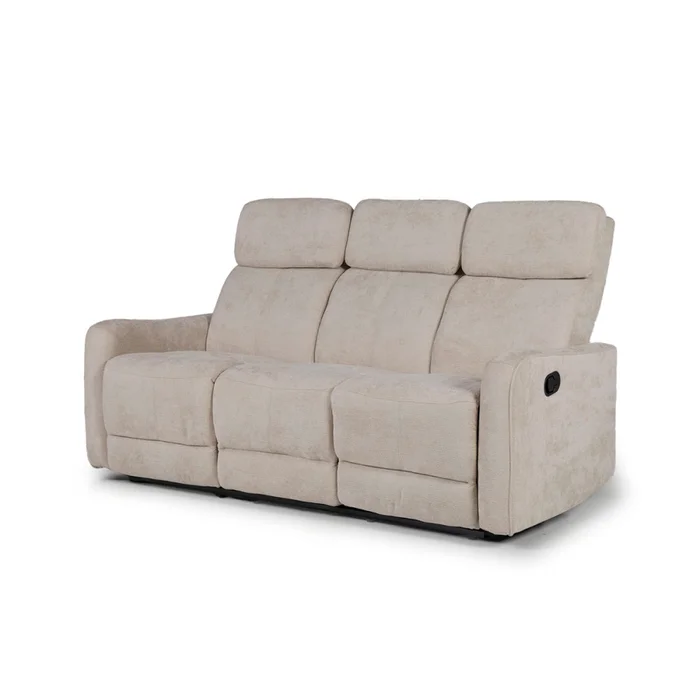 Sofá Pacific (Reclinable) - 3 cuerpos - Tela Microfibra - XHR-3 (Beige) en Beige - Sillones y sofás, Uruguay | NYR, vista 2