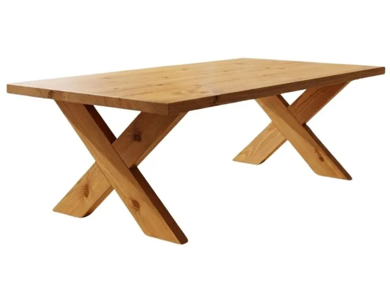 Mesa de Living Pata X MUESTRA en Madera natural - Mesas de living, Uruguay | Finkel