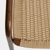 Butaca Derile de madera maciza de roble acabado nogal y cuerda de papel beige en Marrón - Butacas, banquetas y puffs, Uruguay | Kavehome, vista 6 de 10