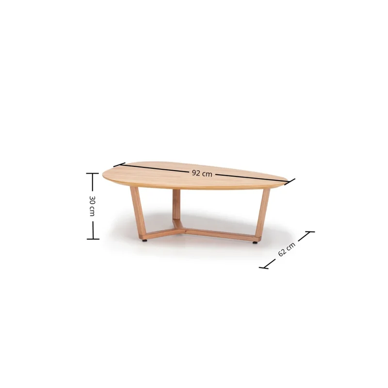 Mesa de Centro Wine - Baja - Madera Natural en Beige - Mesas de living, Uruguay | Nyr, vista 4