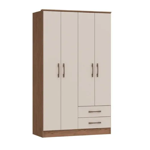 Ropero CASTRO TOQUIO – 4 Puertas, 2 Cajones en Beige - Roperos y placares, Uruguay | Igoa