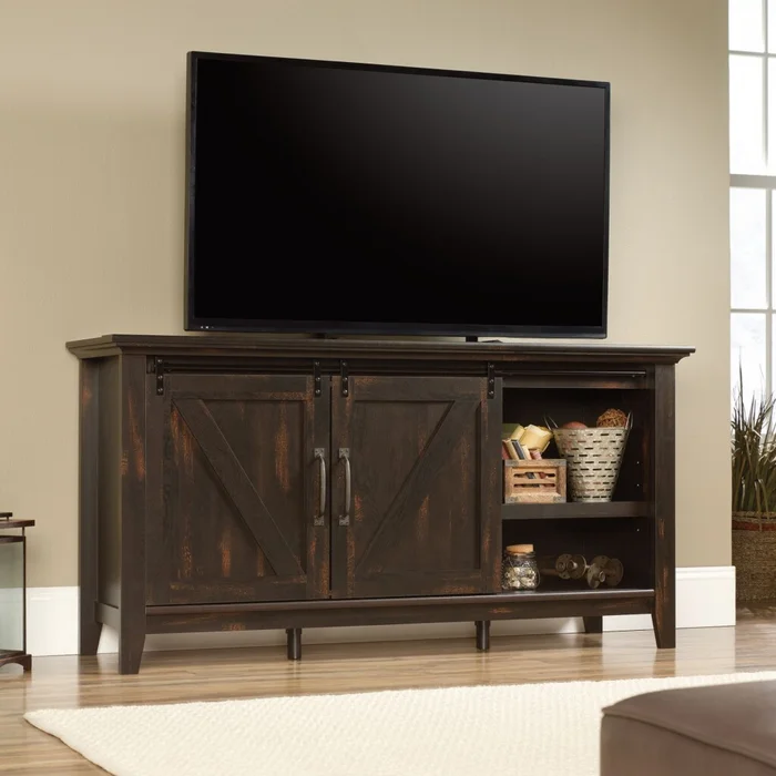 Rack para tv 70" Puertas Corredizas - Sauder - Dakota Pass - Muebles para TV, Uruguay | Rústico Hogar