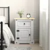 Mesa de Luz 1 P/1 C Cera LINEA CORONA MADERA - Mesas de luz, Uruguay | Que Sal Muebleria, vista 1 de 11