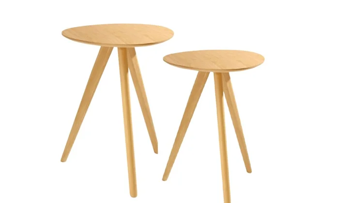 Set Mesas de Angulo GLENDA en Madera natural - Mesas de living, Uruguay | Finkel