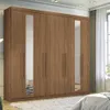 Ropero Placares Master Vip 8 Puertas 8 Estantes Con Espejo Jatoba en JATOBA - Respaldos de cama, Uruguay | Soy Hogar, vista 7 de 8