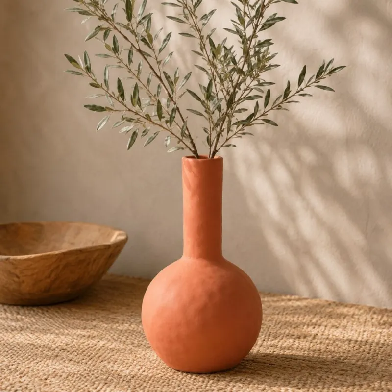 Jarrón Mae en Terracota - Decoración, Uruguay | Aihaus
