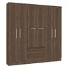 Ropero 6 puertas - Malbec en Marrón - Roperos y placares, Uruguay | La Cueva Muebles, vista 1 de 3