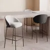 Taburete Eamy - gris claro chapado en fresno con acabado negro y metal negro altura 77 cm en Negro - Butacas, banquetas y puffs, Uruguay | Kavehome, vista 2 de 8