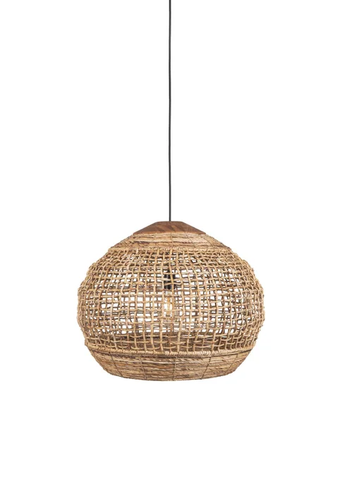 L. COLGAR ARGELIA 60XH45 NATURAL CH en Madera natural - Lámparas colgantes, Uruguay | Masinfinito Casa