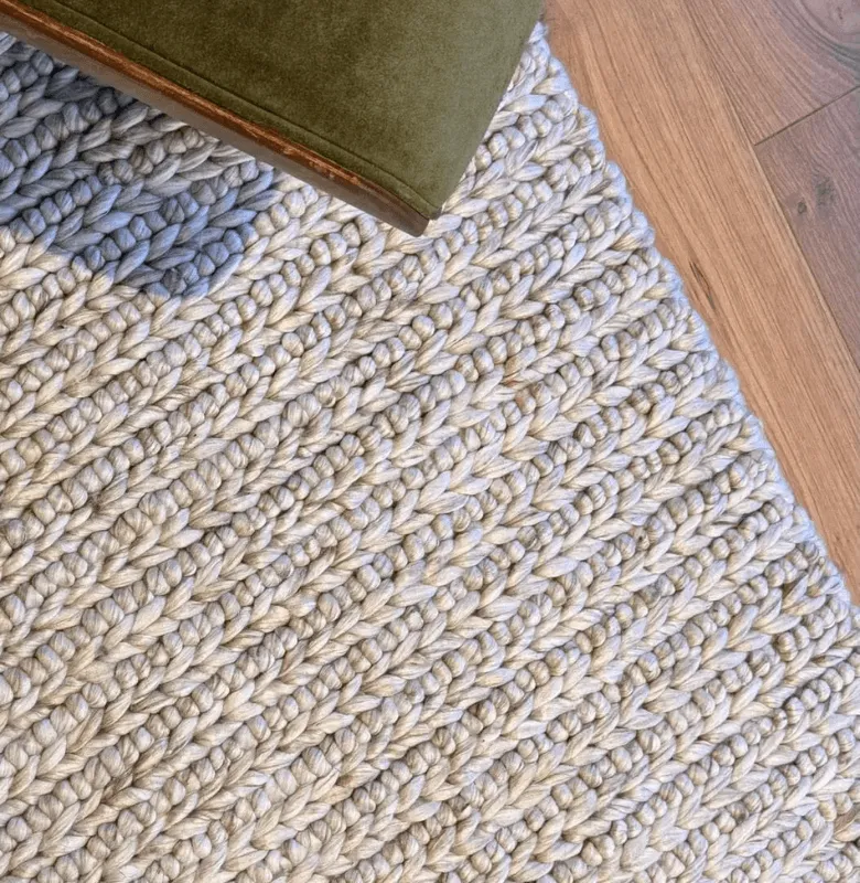ALFOMBRA LANA NUDOS Y ESPIGA SAND/NATURAL en Beige - Alfombras, Uruguay | Masinfinito Casa