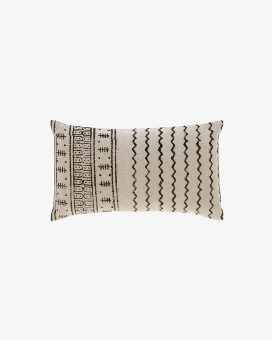 Almohadón Brafton 30 x 50 cm en Beige, Negro - Textiles, Uruguay | Kavehome