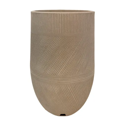MACETA ARGOS 36 X 71.5 BEIGE EFECTO PIEDRA en Beige - Macetas, Uruguay | Decohogar