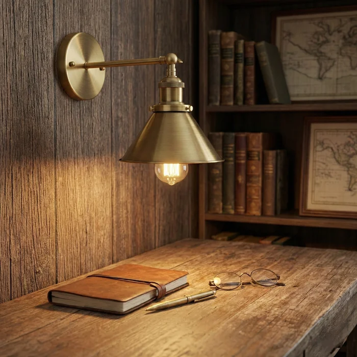 Aplique de Pared Antique Bronze en Dorado - Iluminación, Uruguay | La Perla, vista 4