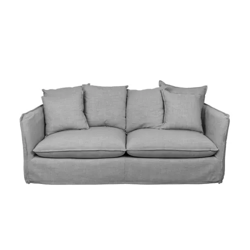 Sofá 3 Cuerpos Tela-premium Gris Bahama en Gris - Sillones y sofás, Uruguay | Divino