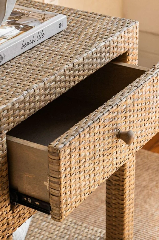 MESA DE LUZ RATTAN - NUDE en Madera natural - Mesas de luz, Uruguay | La Iberica, vista 3
