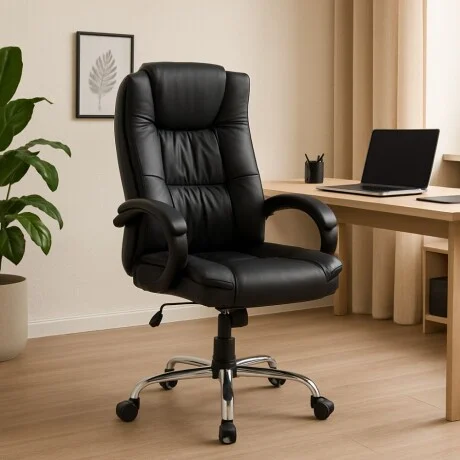 Silla De Oficina Zenith Executive en Negro - Sillas de escritorio, Uruguay | La Cueva Muebles, vista 11