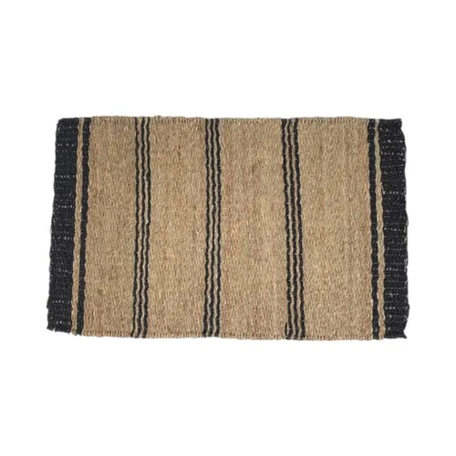 ALFOMBRA RECTANGULAR RAYAS SEAGRASS 80X50CM BICOLOR en Multicolor - Textiles, Uruguay | Decohogar