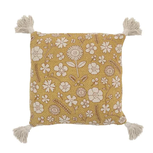 Almohadón Algodon Amarillo Margarita en Amarillo - Textiles, Uruguay | Divino