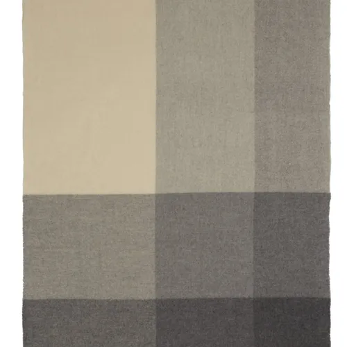 Manta throw LUNDKARSE 130x170 lana gris/beige en Gris/beige - Textiles, Uruguay | JYSK