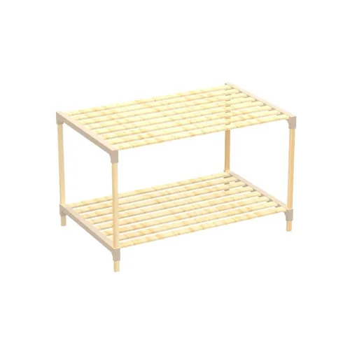 ESTANTERIA 2 NIVELES 45X33X66CM MADERA en Madera natural - Bibliotecas, Uruguay | Koz