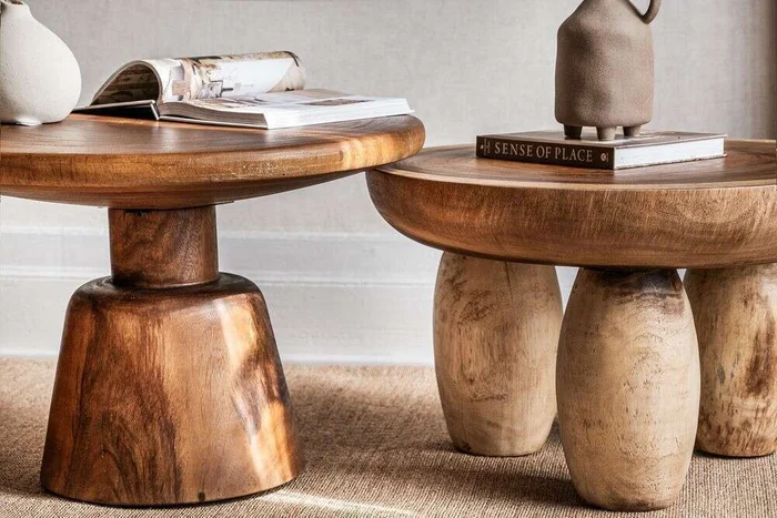 MESA ALMOND - SUAR TOSTADO - DIAMETRO 70 CMS en Marrón - Mesas de living, Uruguay | La Iberica, vista 12