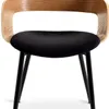 Silla de comedor HVIDOVRE tela negro/roble en Roble/negro - Sillas, Uruguay | JYSK, vista 2 de 5
