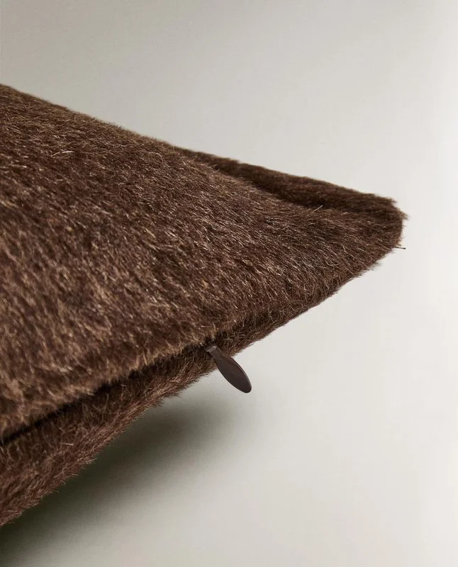 FUNDA COJÍN PELO en Marrón - Textiles, Uruguay | Zara Home, vista 5