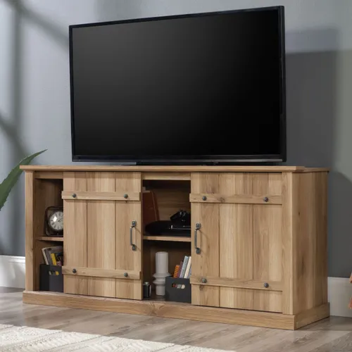 Rack para TV 70" Puertas corredizas - Sauder - Credenza - Marrón en Marrón - Muebles para TV, Uruguay | Rústico Hogar