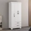 Ropero 3 puertas Flex en Blanco - Roperos y placares, Uruguay | La Cueva Muebles, vista 7 de 18