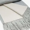 Manta Dakie doble faz mezcla lana gris melange y beige 170 x 130 cm en Gris - Textiles, Uruguay | Kavehome, vista 4 de 5