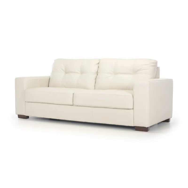 Sofá Fargo - Cuero Básico - 3 cuerpos - 509 (Off White) en Blanco - Sillones y sofás, Uruguay | NYR