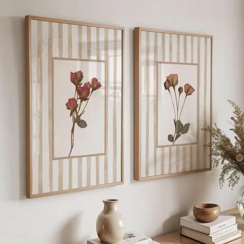Botánico Flores Vintage en Multicolor - Láminas, Uruguay | La Cuadrería
