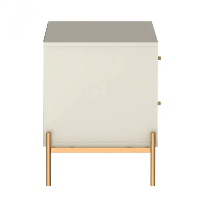 Mesa de Luz Jasper - White Gloss en Beige - Mesas de luz, Uruguay | Rústico Hogar, vista 3