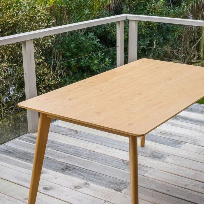 Mesa Livorno en Madera natural - Muebles, Uruguay | Uruguay Bamboo, vista 3