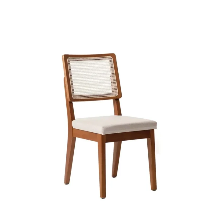 Silla De Comedor Madera Blanco Bennett en Blanco - Sillas, Uruguay | Divino, vista 2