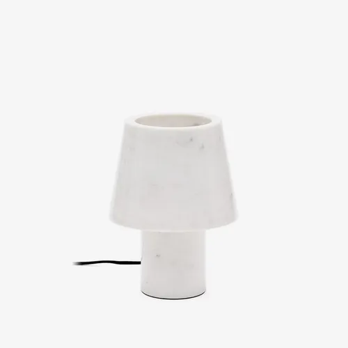 Lámpara de mesa Alaro de mármol blanco en Blanco - Lámparas de mesa, Uruguay | Kavehome