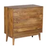 Comoda 3 Cajones Madera-de-mango Marron Parker en Marrón - Cómodas, Uruguay | Divino, vista 2 de 5