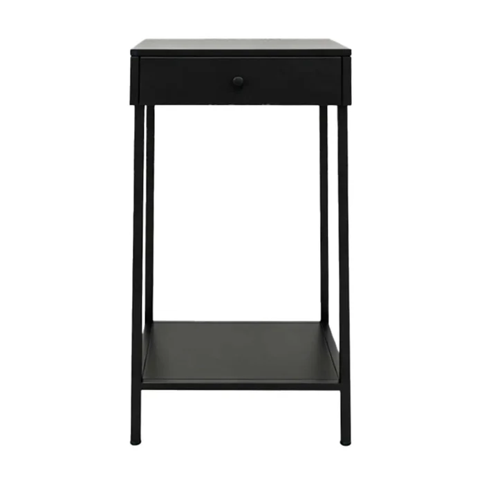 Mesa Lateral Alta Metal Negro Olivia en Negro - Mesas de living, Uruguay | Divino, vista 2
