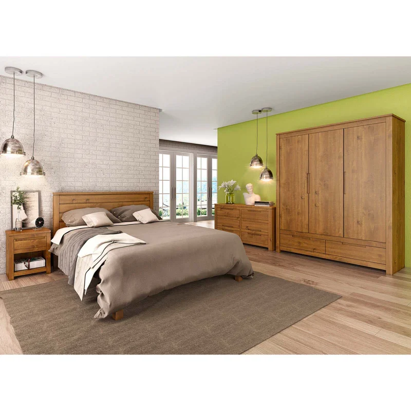 Placard Ropero 3 Puertas Madera Natural-beige Fresno en Madera natural - Roperos y placares, Uruguay | Divino, vista 5