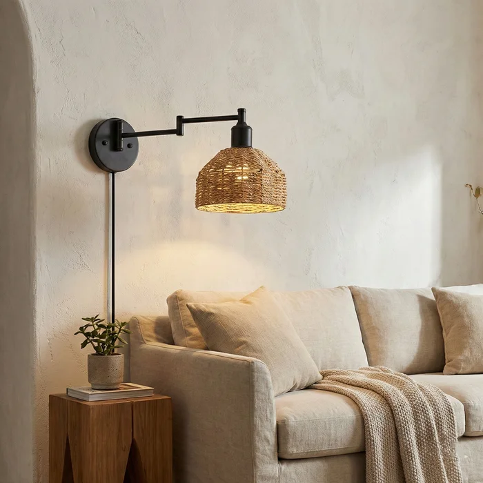 Aplique de Pared Braid Swing en Madera natural - Iluminación, Uruguay | La Perla, vista 4
