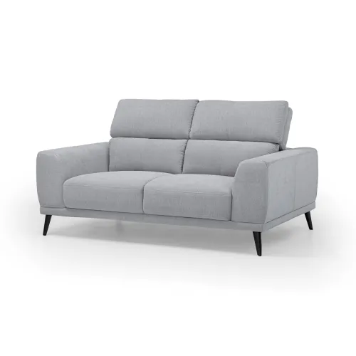 Sofá Keisy - Tela Microfibra - 2 cuerpos - Nikki 3 (Gris) en Gris - Sillones y sofás, Uruguay | NYR
