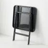 Mesa Plegable Cuadrada – Vidrio Templado 80 cm – Escuadra en Negro - Muebles para el exterior, Uruguay | Delta Center, vista 3 de 4