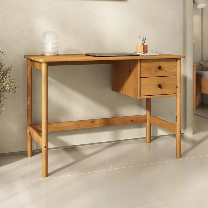 Escritorio Madera Marron Virgilio en Marrón - Escritorios, Uruguay | Divino