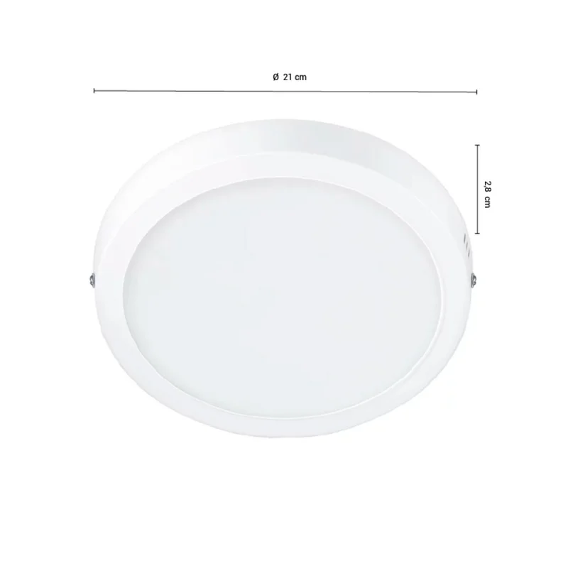 Panel LED LEDVANCE OSRAM Slim Redondo De Adosar 18W Luz Cálida en Blanco - Lámparas colgantes, Uruguay | Serlux, vista 4