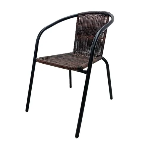 SILLA DE EXTERIOR METAL Y RATTAN COBRE en Multicolor - Muebles para el exterior, Uruguay | Alfa Ventas