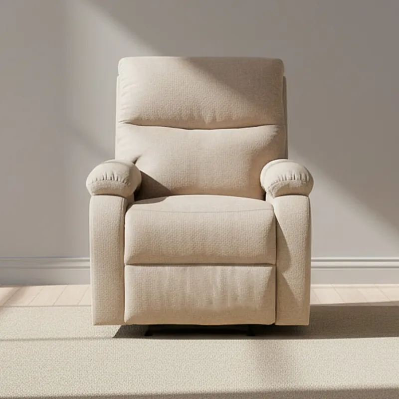 Recliner Manual 1 Cuerpo Tela Natural-beige Nassu Beige en Beige - Sillones y sofás, Uruguay | Divino