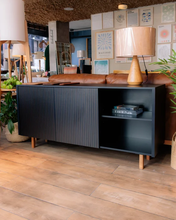 Aparador Buffet Capri 160 cm - Negro en Negro - Aparadores y recibidores, Uruguay | Berna home, vista 2